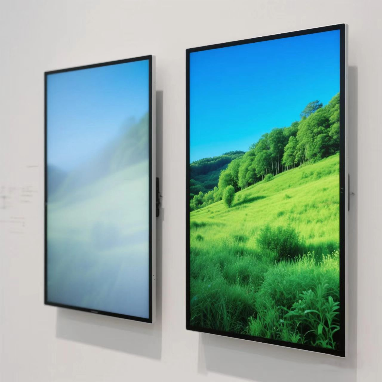 Variations in brightness between OLED and LCD.