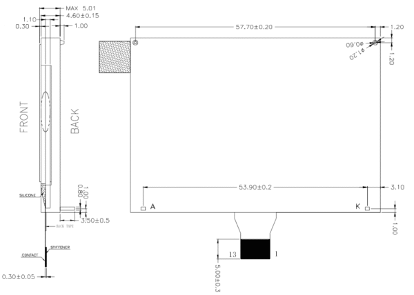 128x64 Monochrome LCD Display Module | F-12864161FT-V01 - 图片 4