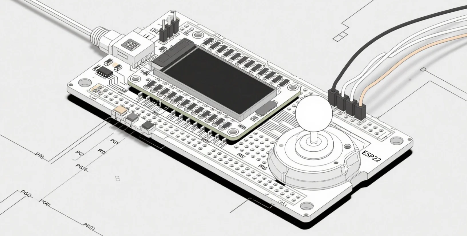 Building a Wireless Joystick Game Controller with ESP32 and TFT Display