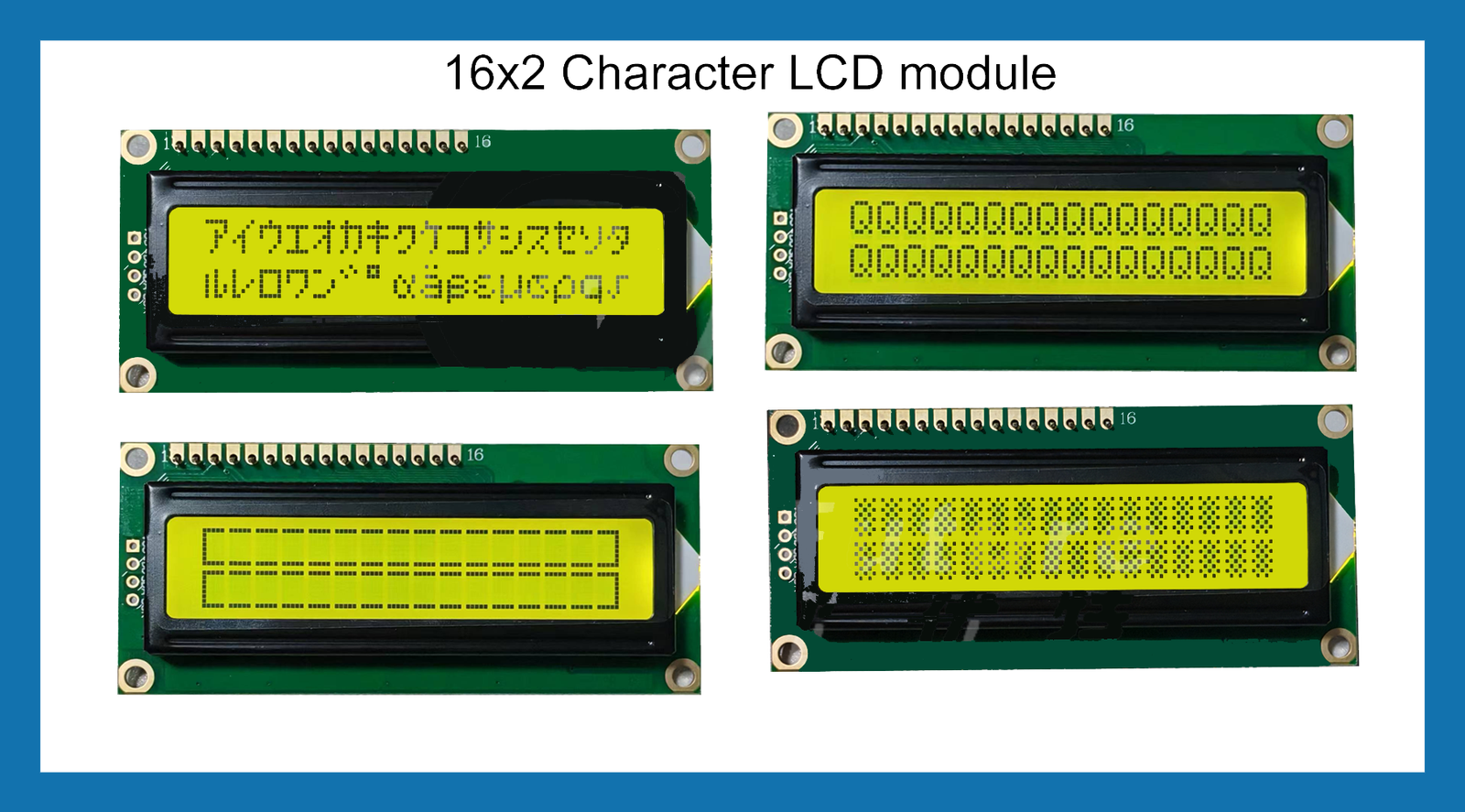 16x2 character LCD module, 16x2 LCD for Arduino, character LCD display module, HD44780 LCD display, Arduino LCD project, ESP32 LCD display, DIY electronics display, maker electronics, embedded systems learning, hobby electronics projects