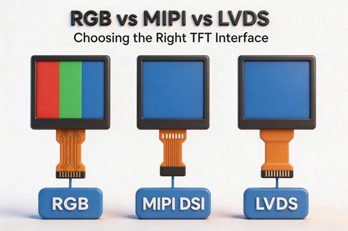 LVDS vs MIPI vs RGB LCD interface comparison