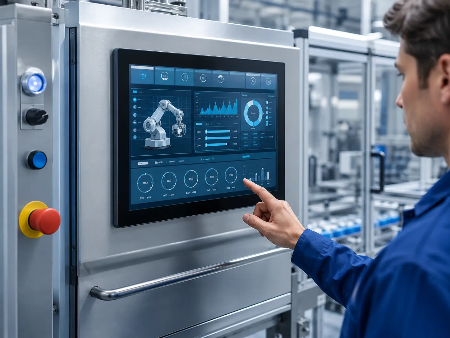 TFT LCD module used in industrial automation display applications