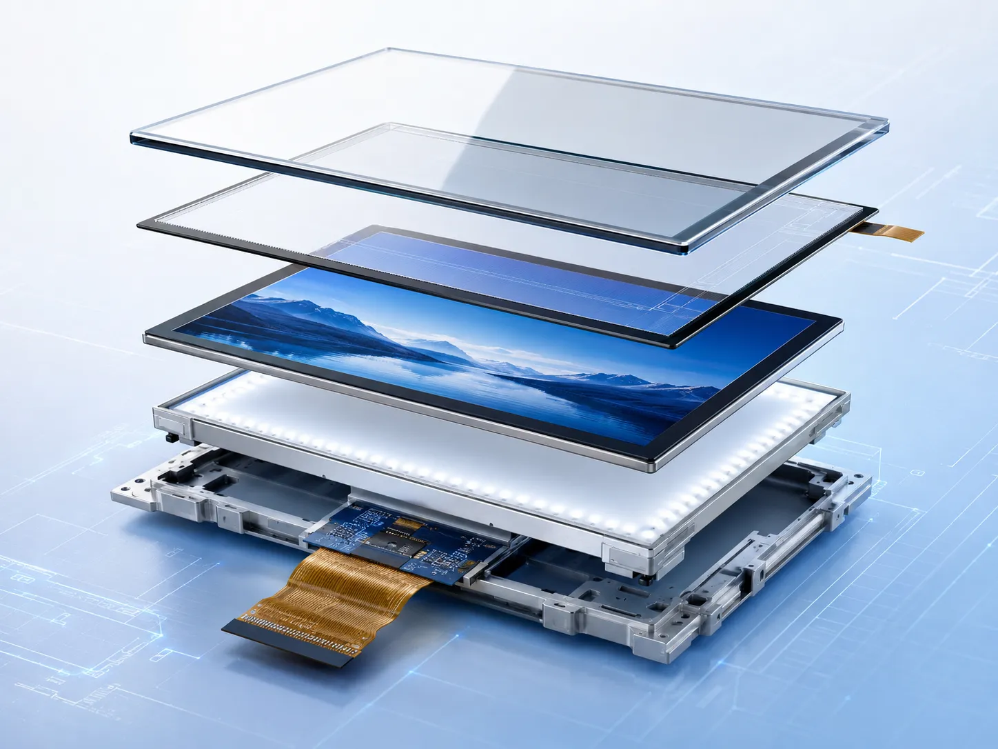 Custom TFT display solution for industrial HMI applications
