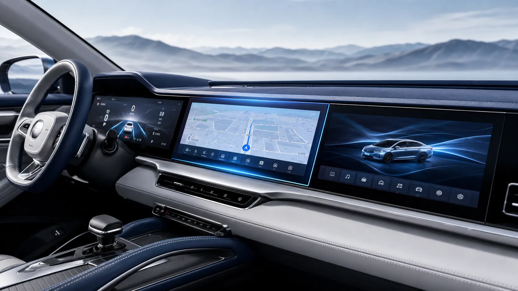 TFT LCD vs OLED and MicroLED comparison for automotive display technology