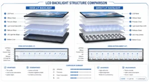 Technical comparison between CCFL and WLED LCD backlight technologies